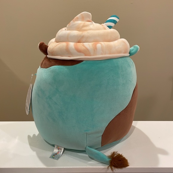 NWT 12” Ingeborg the Mint Chocolate Milkshake Cow Squishmallow -Crossover Squad2 - Picture 2 of 5